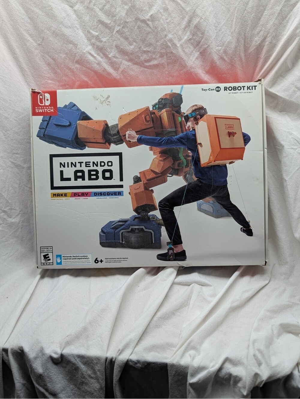 Nintendo LaboToy-Con 2 Robot Kit (Switch, 2018) Without Software, cardboard only